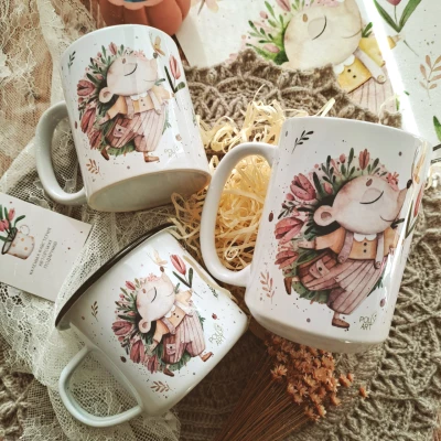 Cup "Spring Hedgehog"
