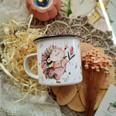 Cup "Spring Hedgehog"