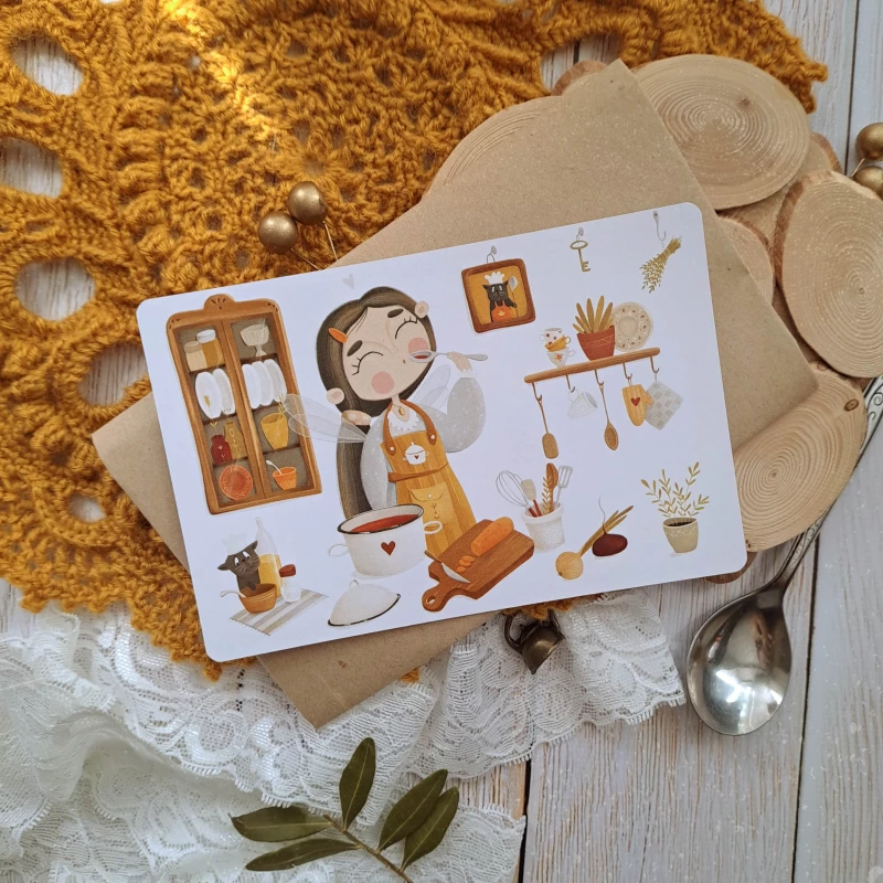 Postcard "Culinary Fairy"