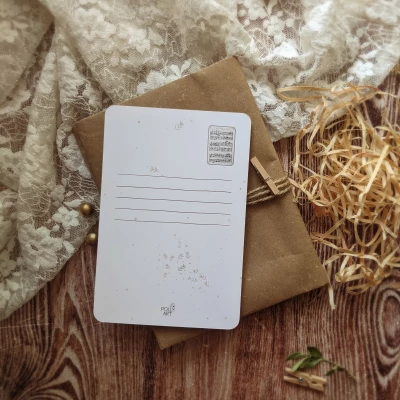 Postcard with music in the heart Accordion