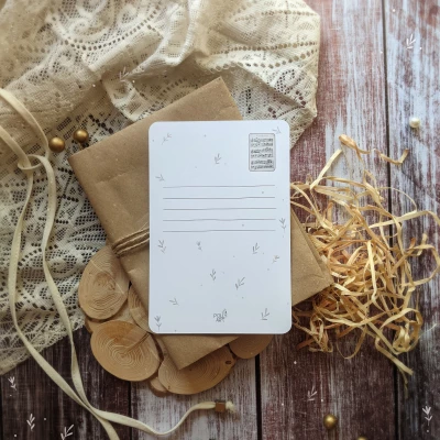 Postcard with music in the heart of Bandur